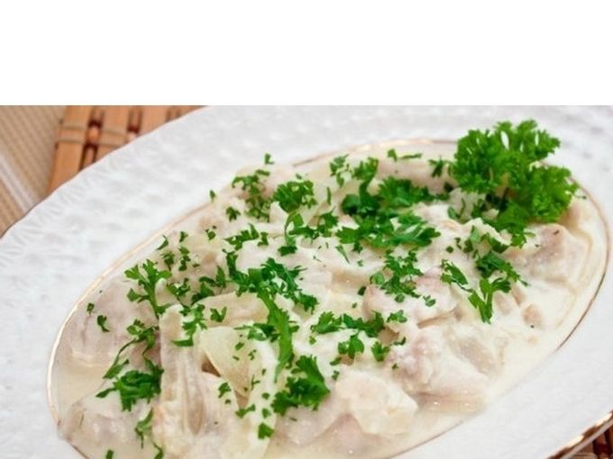 Pollock in mayonnaise