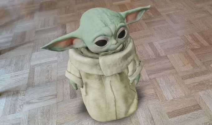 Baby Yoda appeared in the Google zoo