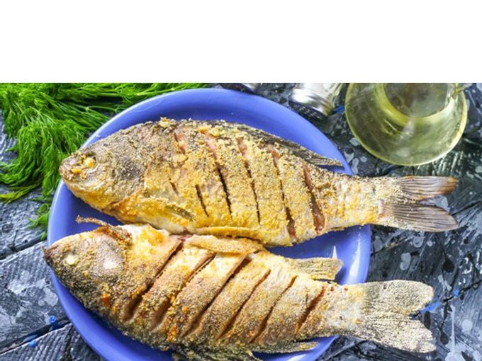 Fried crucian carp breaded with corn flour - a simple recipe with step by step photos