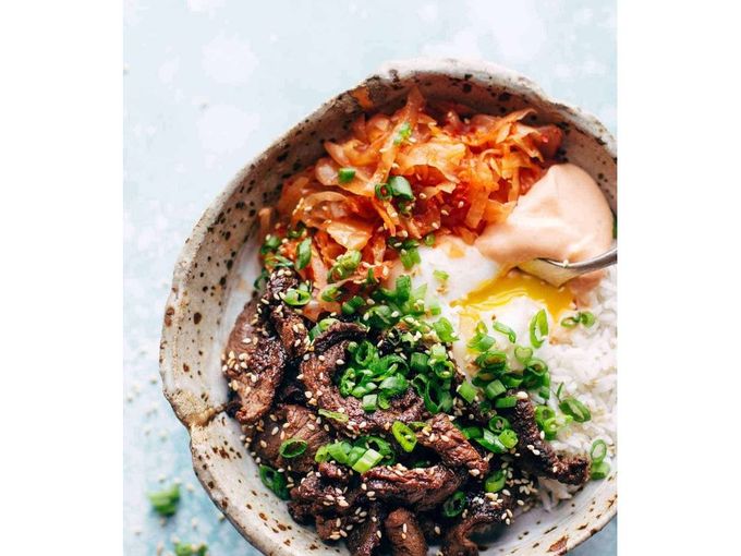 Κορεατικά μπολ ρυζιού BBQ Yum Yum