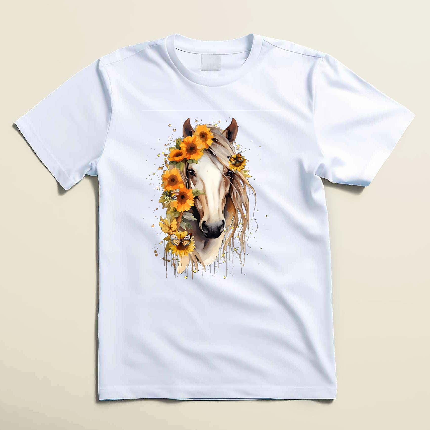 GY Cowgirl – Sunflower Horse Classic T-Shirt T-Shirt Hoodie Sweatshirt