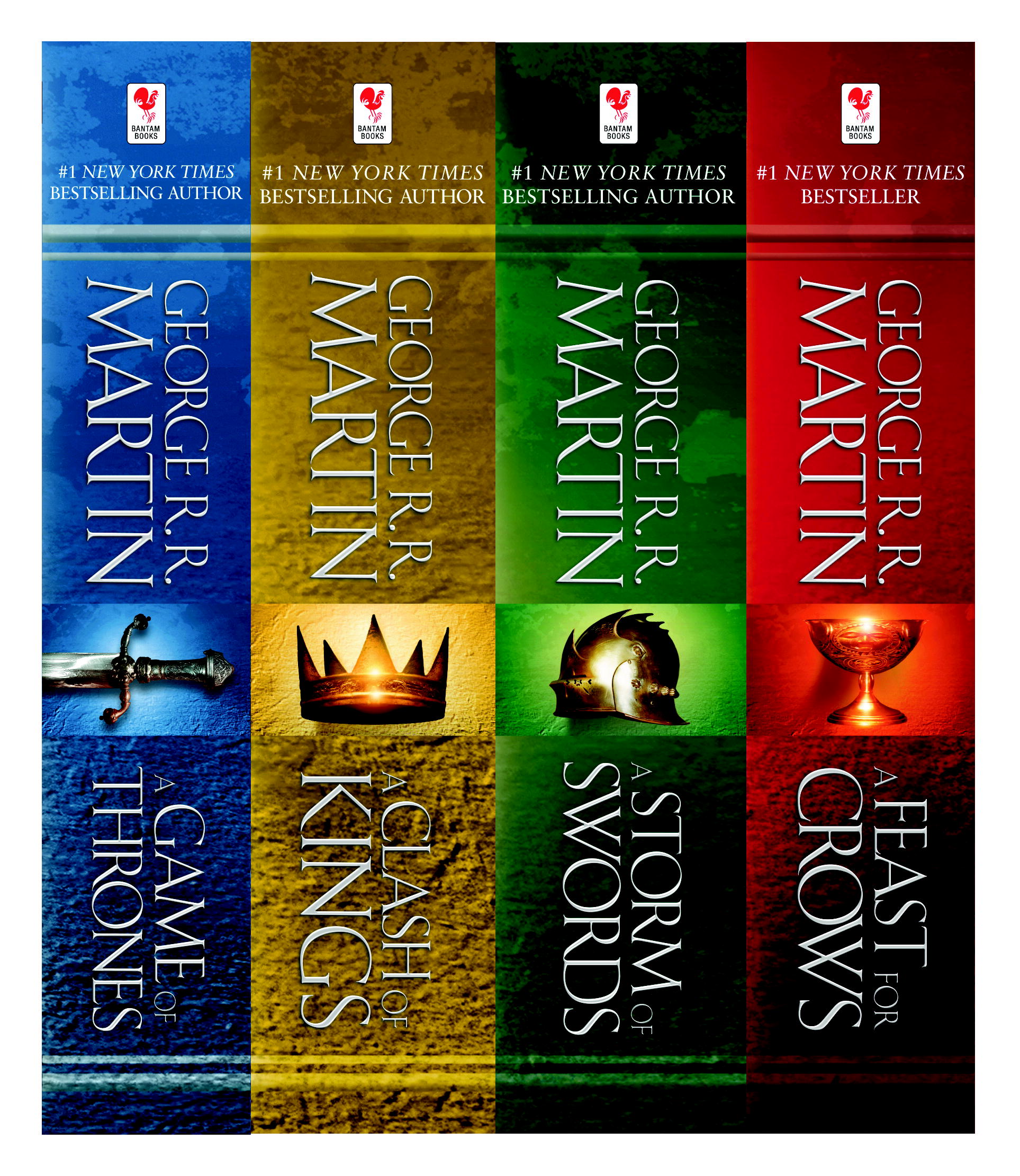 Game of Thrones set of first 4 books by George R.R Martin, Paperback |  Pangobooks