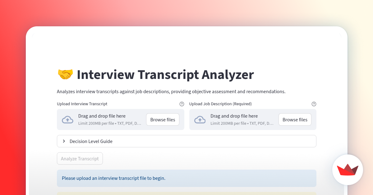 Interview Transcript Analyzer