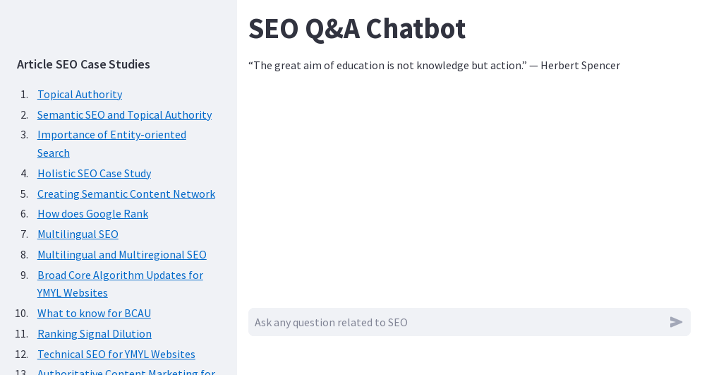 Seo Chat Bot