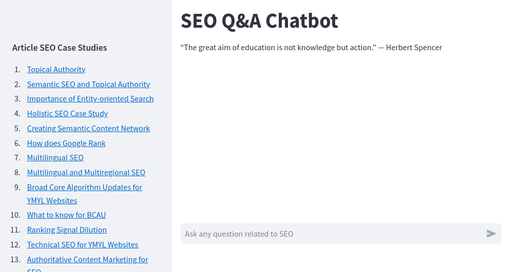 Seo Chat Bot