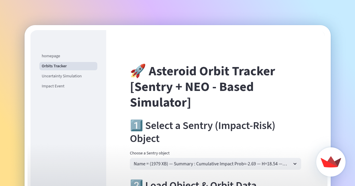 Asteroid Orbit Tracker