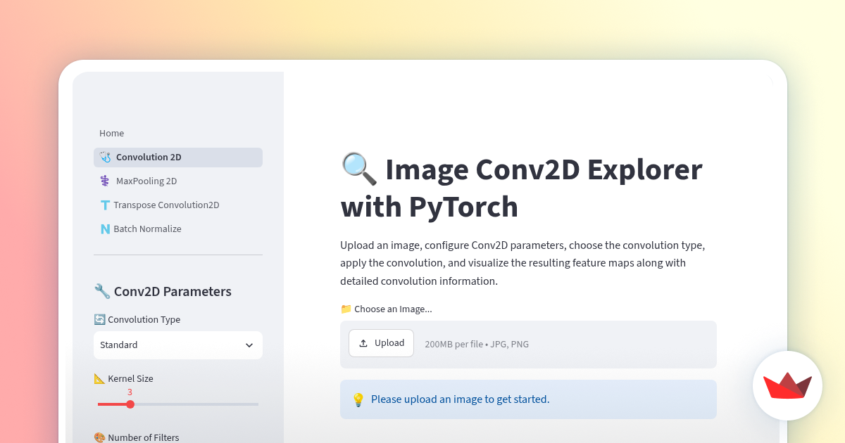 PyTorch Conv2D Explorer