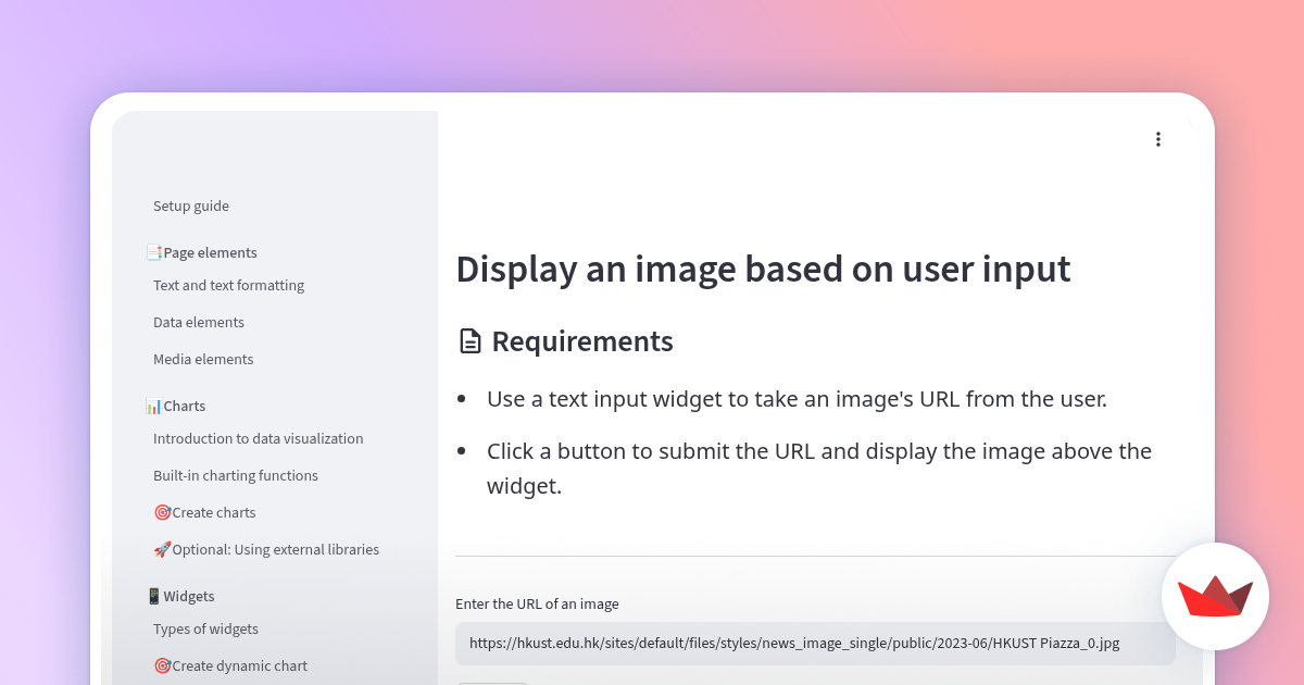 🎯Display image based on user input