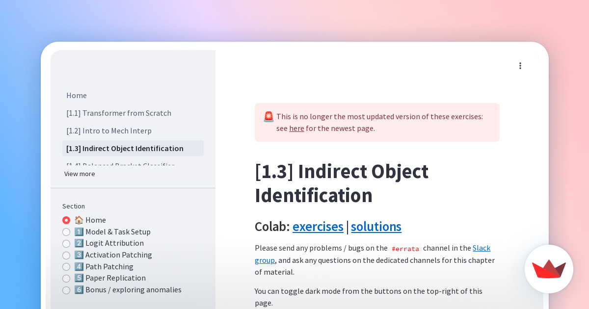 [1.3] Indirect Object Identification