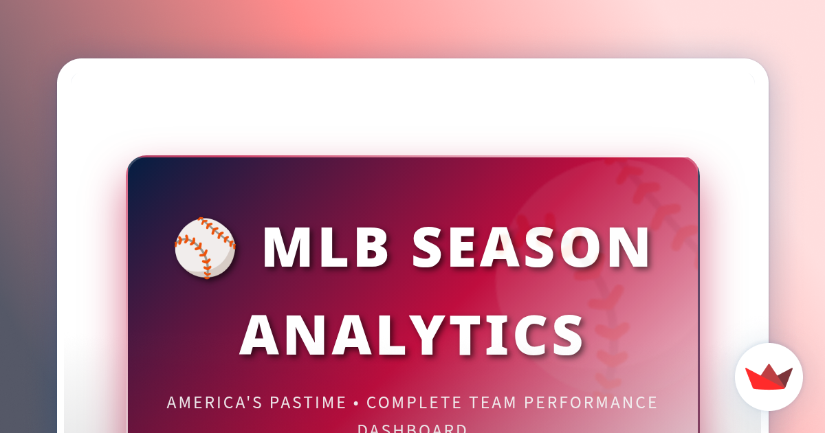 Mlb Coach Using Analytics MLB Season Analytics - Interactive Dashboard