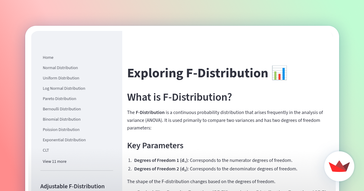 F Distribution