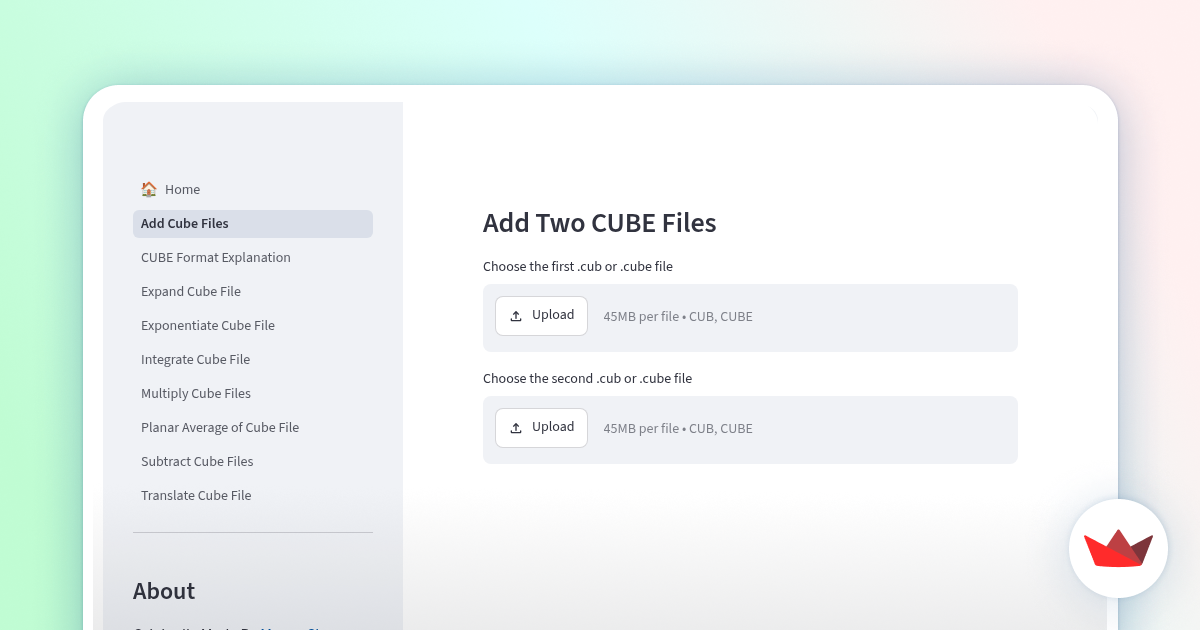 A web app (GUI) for Cube Toolz