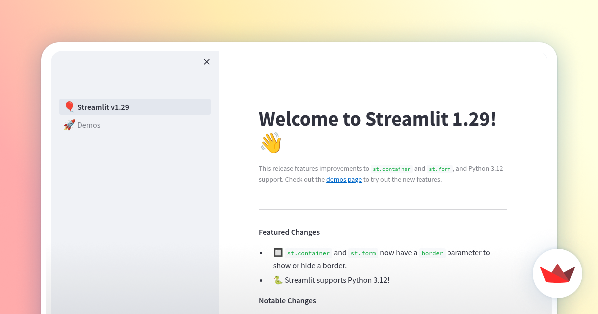 New features in Streamlit 1.29