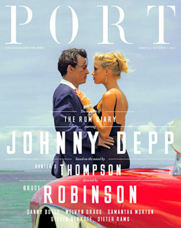 Port issue 3 cover, featuring Johnny Depp and Amber Heard