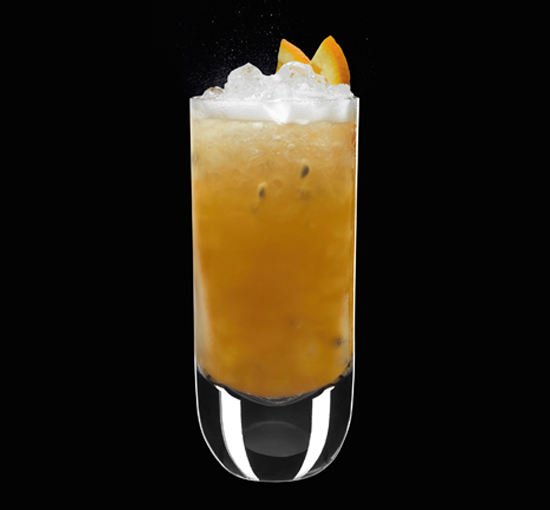 Ling Ling cocktail, served in a highball glass over crushed ice