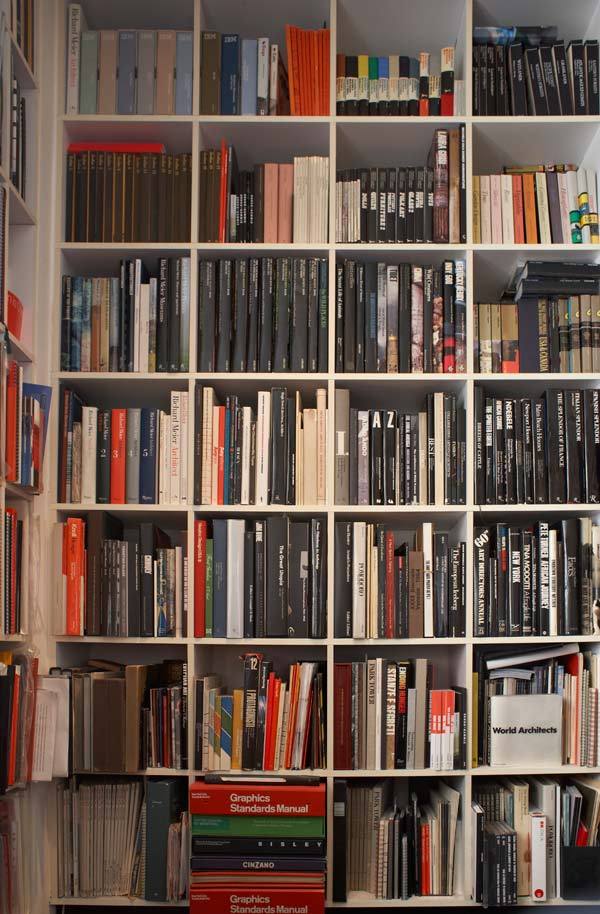 Masimo Vignelli's book case