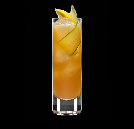 Adam & Eve: citrus cocktail infused with Kamm & Sons ginseng spirit, grapefruit and lychee juice