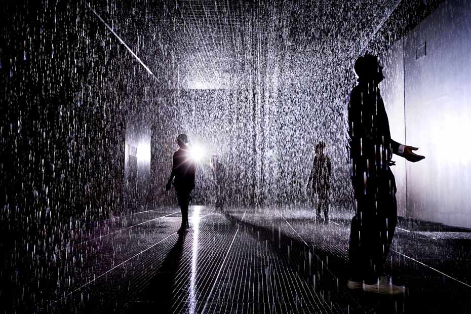 &nbsp;Rain Room Installation image&nbsp;©&nbsp;Felix Clay. Rain Room, rAndom International 2012. Courtesy of the Barbican Arts Gallery