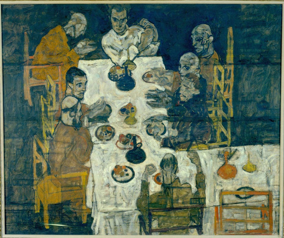 Egon Schiele, Round-Table, 1918 