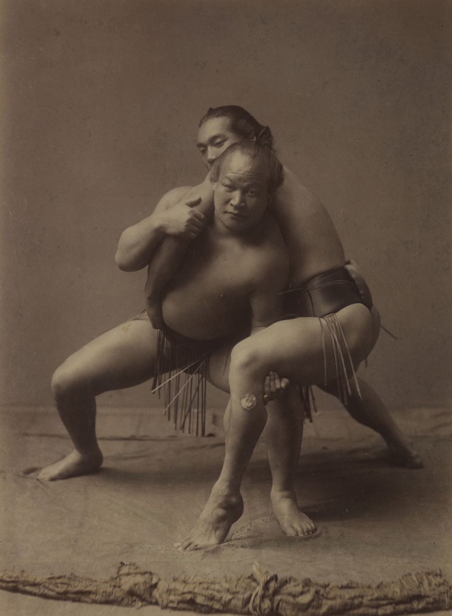 UNKNOWN PHOTOGRAPHER Sumo Wrestlers, Japan, 1880s Courtesy of Michael Hoppen Gallery