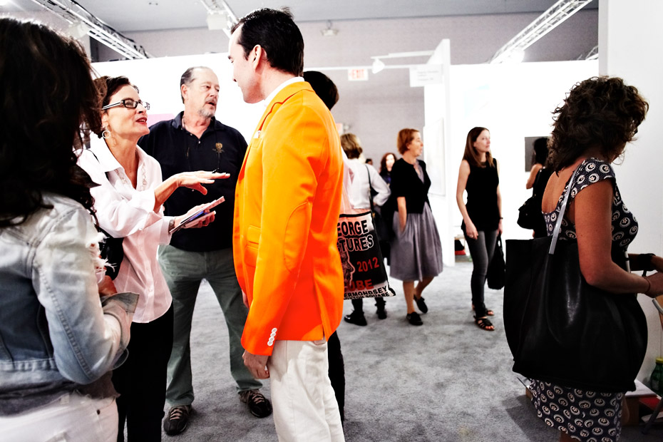 exhibition opening, People looking at art, Art Basel Miami 2012 Barbara Anastacio