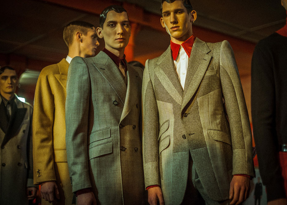 Alexander McQueen AW13- suits detail