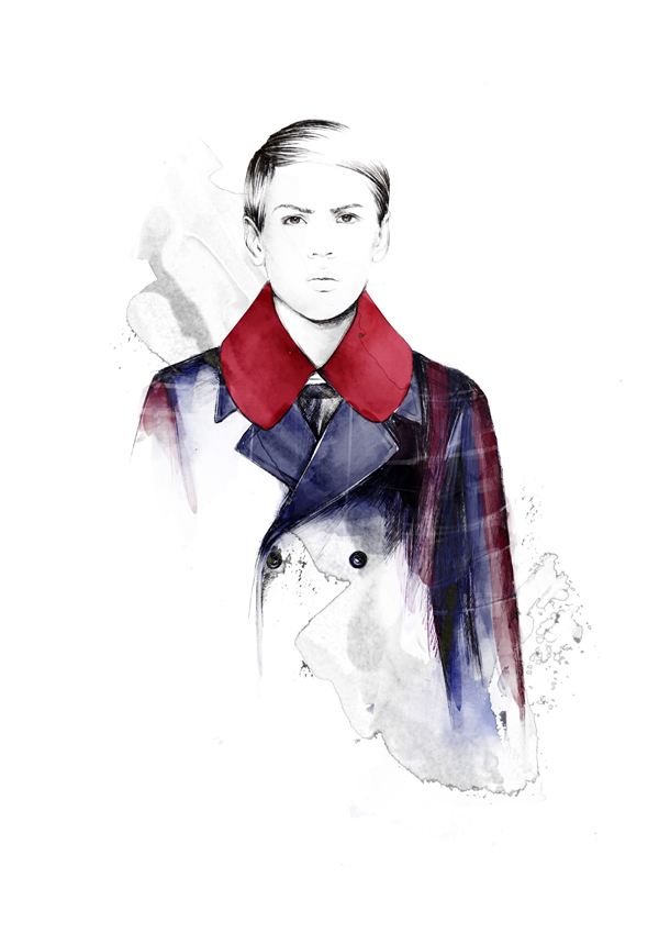 Jil Sander look two illustration