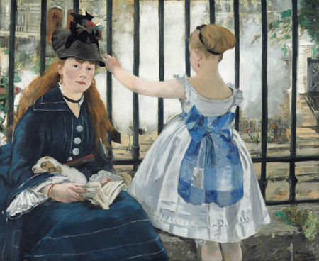 Edouard Manet  The Railway, 1873  Oil on canvas  93.3 x 111.5 cm  National Gallery of Art, Washington, Gift of Horace Havemeyer in memory of his mother, Louisine W. Havemeyer, 1956.10.1  Photo courtesy of the National Gallery of Art, Washington 