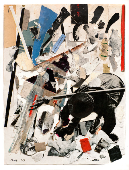 Roy Arden Sweeper, 2009 Mix media on paper Courtesy of Alison Yipp Collection