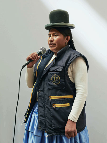 Bolivia, La Paz, El Alto, Hat Maker In La Ceja Making Traditional Brown And  Grey Bowler Hats Known Locally As A Bombin. - SuperStock