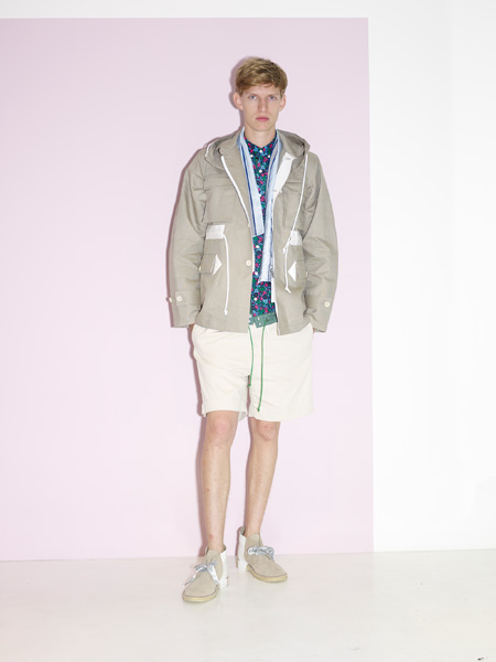 Shorts, zip jacket combination Sacai SS14 menswear Port Magazine