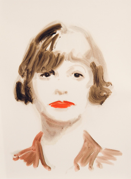 Annie Kevans, Coco Chanel, France, 2010, Oil on paper. ©Annie Kevans. Image courtesy of the artist.