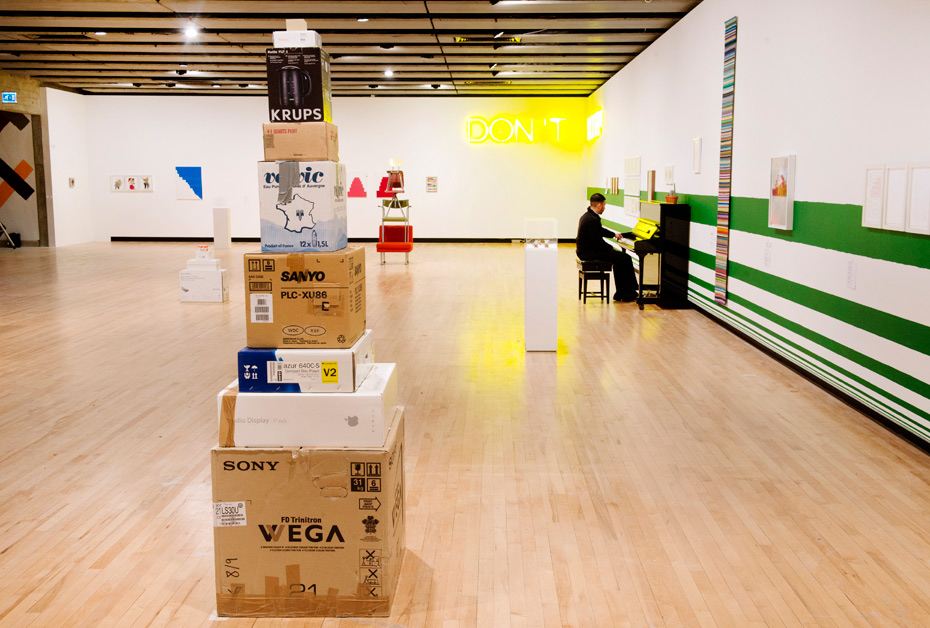 Work No. 916, 2008, Martin Creed, What's the Point of it, Hayward Gallery, 2014 Installation view, photo Linda Nylind