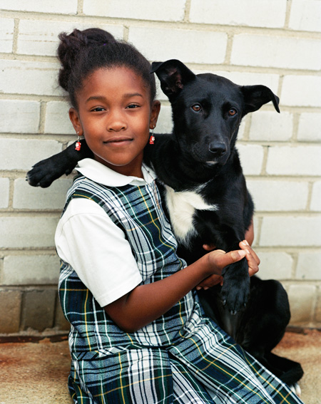 Girl-&-dog Bruce Weber