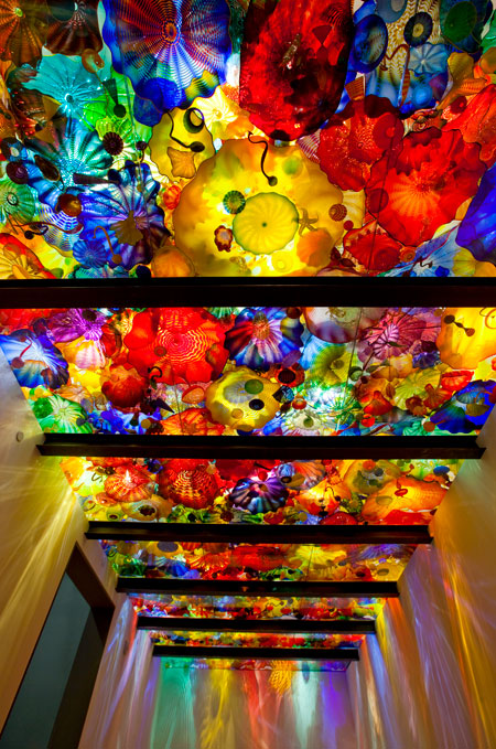 Dale Chihuly, Persian Ceiling, 1999 35 x 14½' Chihuly Garden and Glass, Seattle, Washington, 2012
