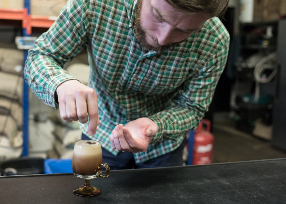 Jody Monteith making espresso martini