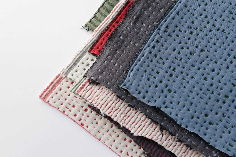 3D textile collections for Kvadrat called Moraine, Gravel and Canal 