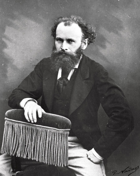 Above: Édouard Manet in a portrait by Nadar from 1863 or 64. It was Baudelaire who taught Nadar to see the genius of Manet's painting. Courtesy of Bridgeman Art Library