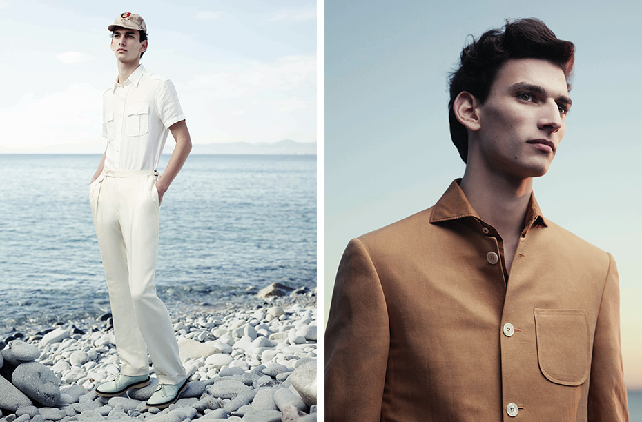 Left: Ralph Lauren Right: Canali. Left: Ralph Lauren Right: Canali. Photography Stefan Heinrichs Styling David St John-James