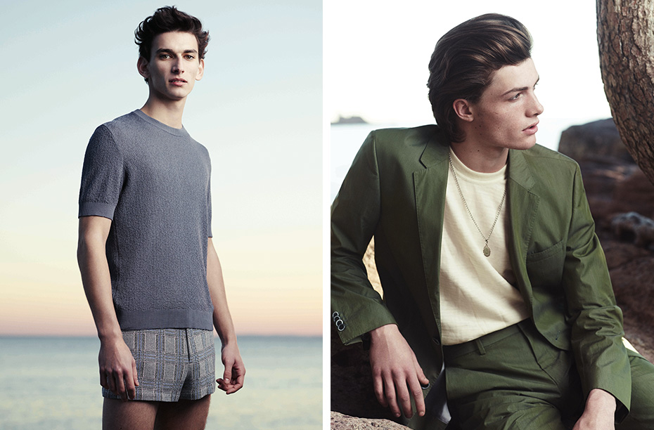 Left: Louis Vuitton Right: Boss. Photography Stefan Heinrichs, Styling David St John-James