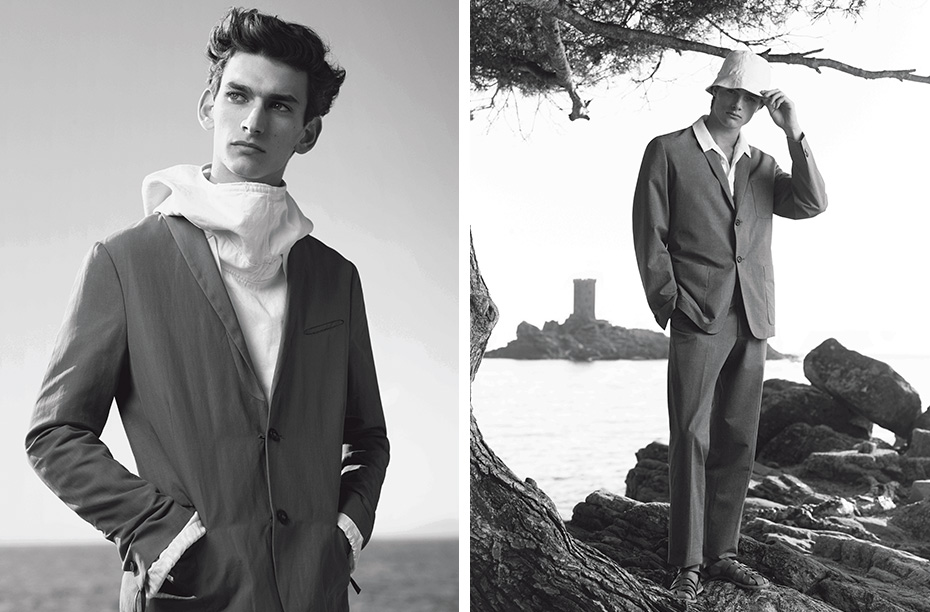 Left: John Varvatos right: Margaret Howell. Photography Stefan Heinrichs, Styling David St John-James