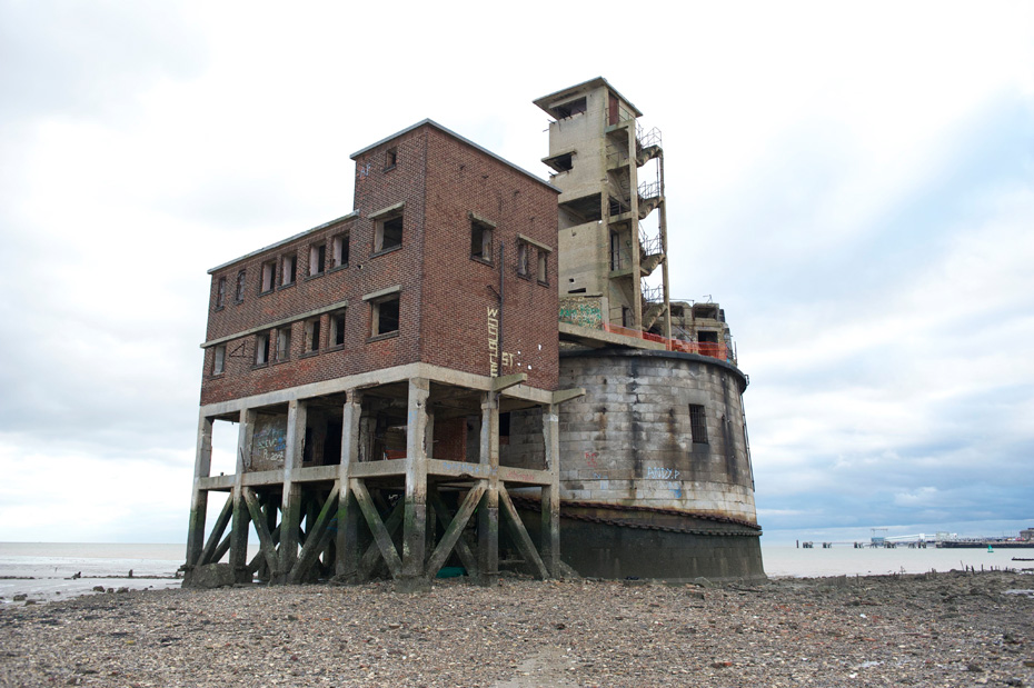 Photograph of a gun battery used during WW2, Isle of Grain, Kent by Corinna Dean