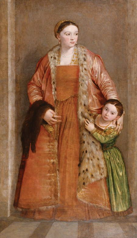 'Livia da Porto Thiene and her daughter Deidamia' Paolo Veronese 1552. The Walters Art Museum, Baltimore, Maryland (37.541)