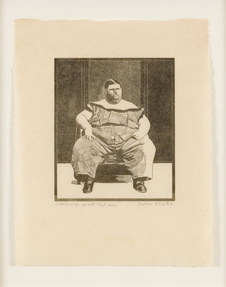 Below: Fat Boy, 1974-78 © Peter Blake and Paul Stolper Gallery London