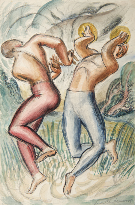 Two Musicians by Leon Underwood, 1925