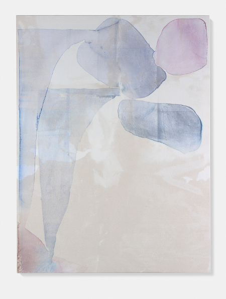 Aimée Parrott, First Hand, Second Hand, 2014 – watercolour and acrylic medium on bleach-treated canvas