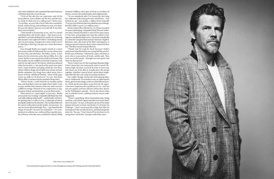 Josh Brolin appears in our latest issue and speaks to LJosh Brolin appears in our latest issue and speaks to LA film writer John HornA film writer John Horn