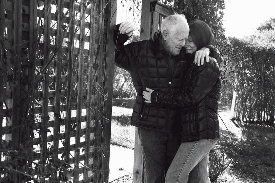 Salter with his wife, writer Kay Eldredge at their house in Bridgehamptopn, NY