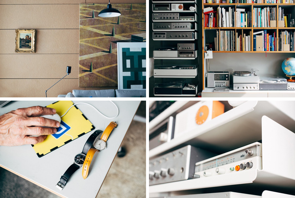 Inside Spiekermann's Berlin home, where he keeps a large collection of products created by industrial designer Dieter Rams