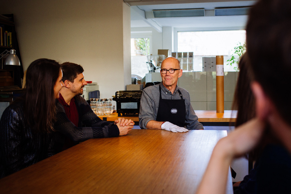 Spiekermann briefs the group on the workshop